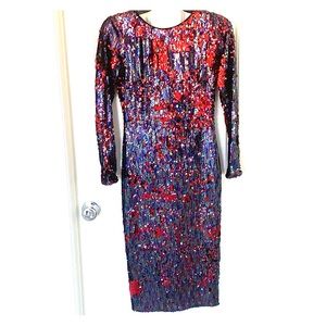 Dress the Population sequin midi cocktail